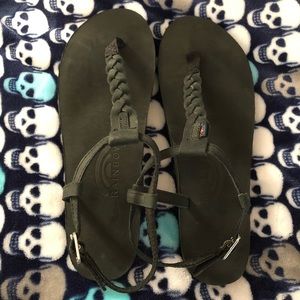 Rainbow sandals. T-street leather